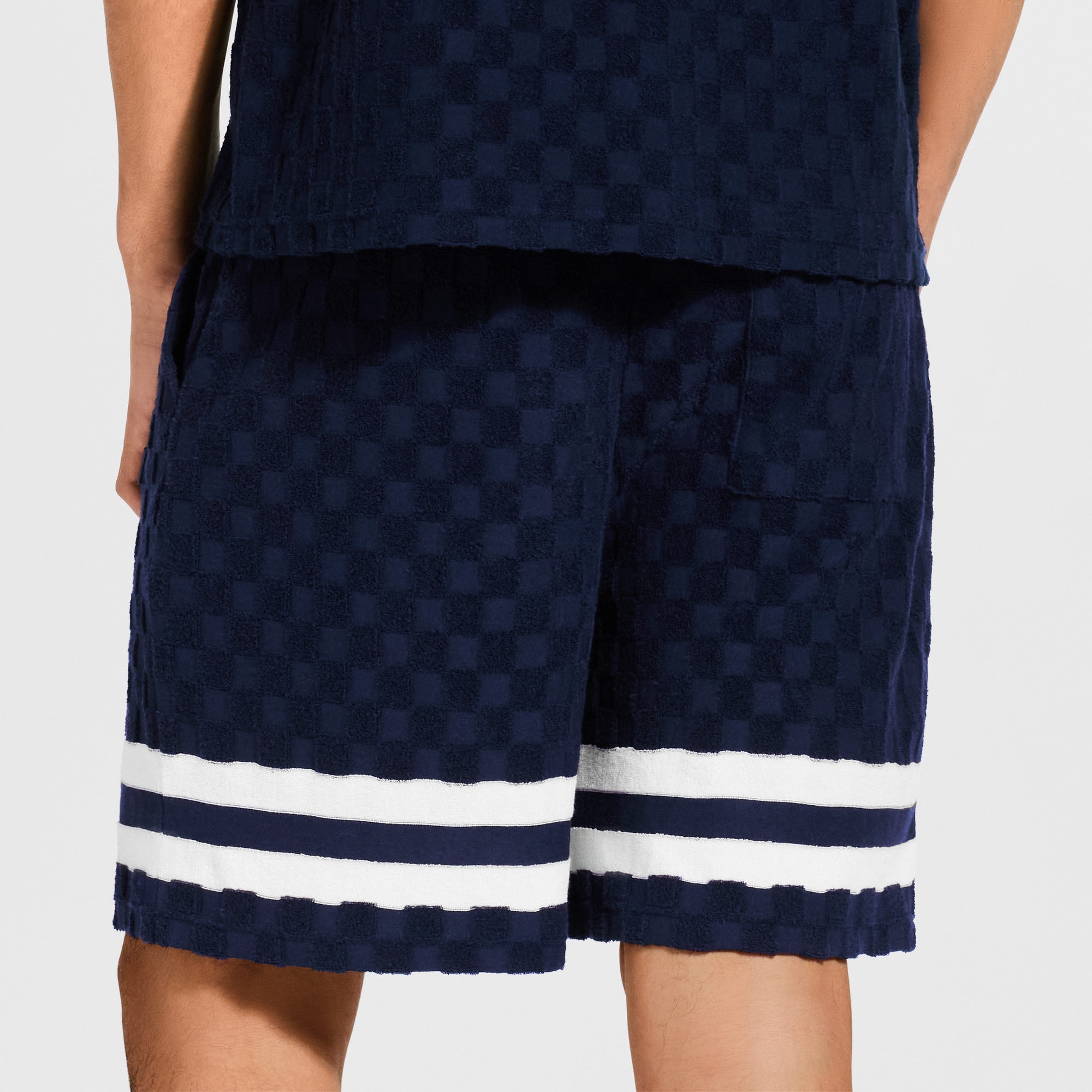 Damier Terry Tennis Shorts - Men - Ready-to-Wear | LOUIS VUITTON ®